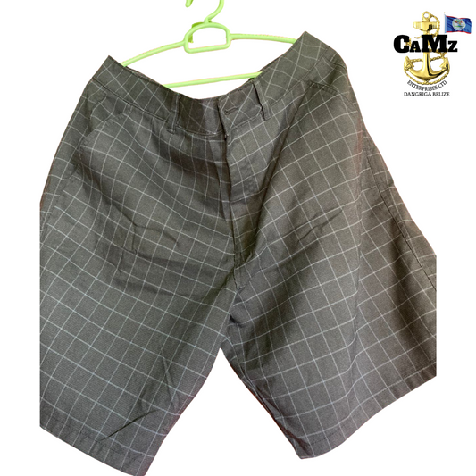 Gray stripped melreg shorts