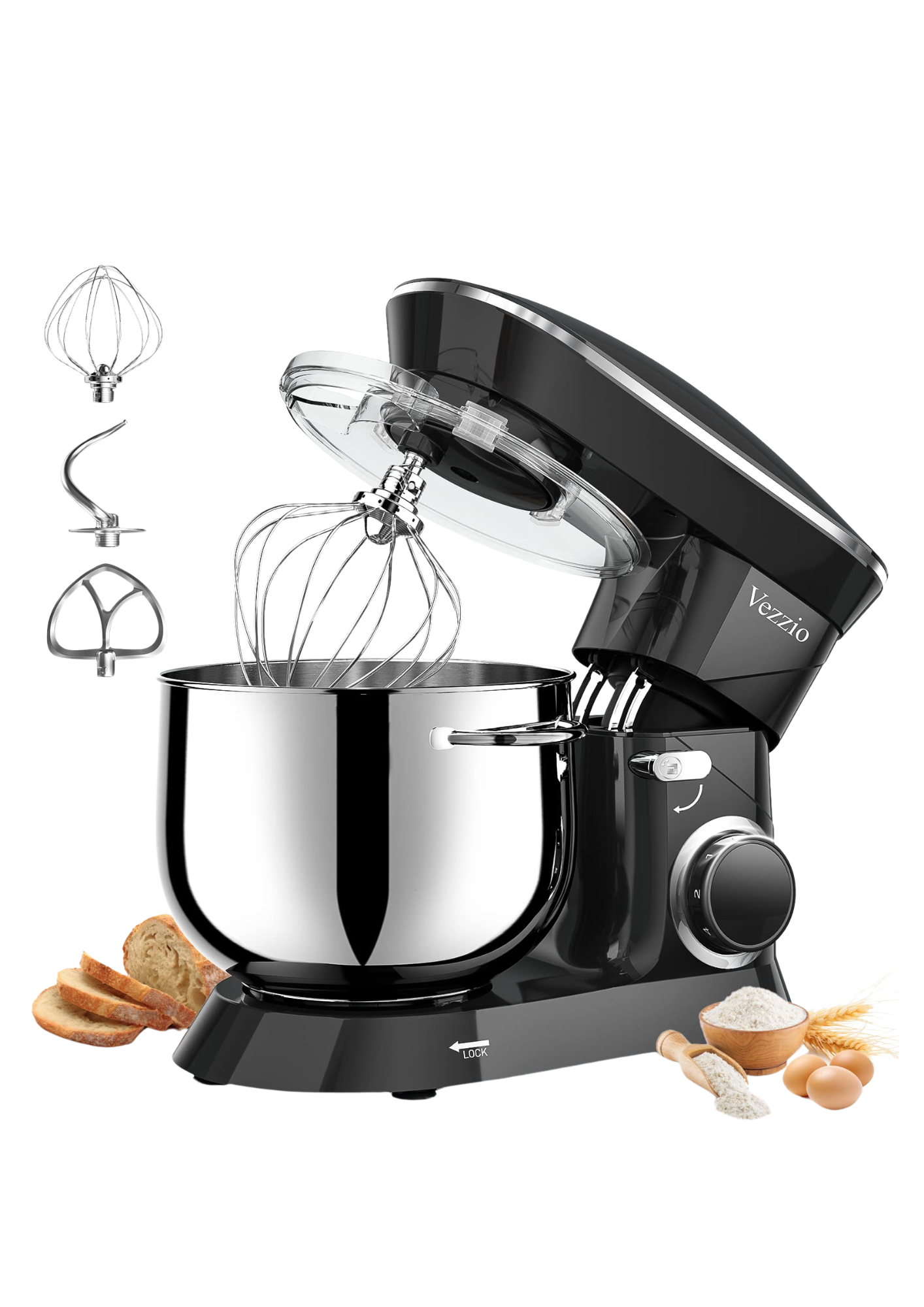 Vezzio 9.5 Qt 660W Kitchen Electric Mixer