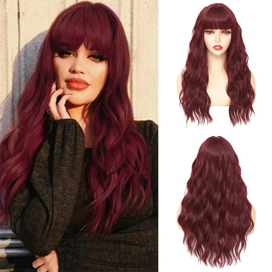 WAVE & BREEZE Long Wavy Red Wig