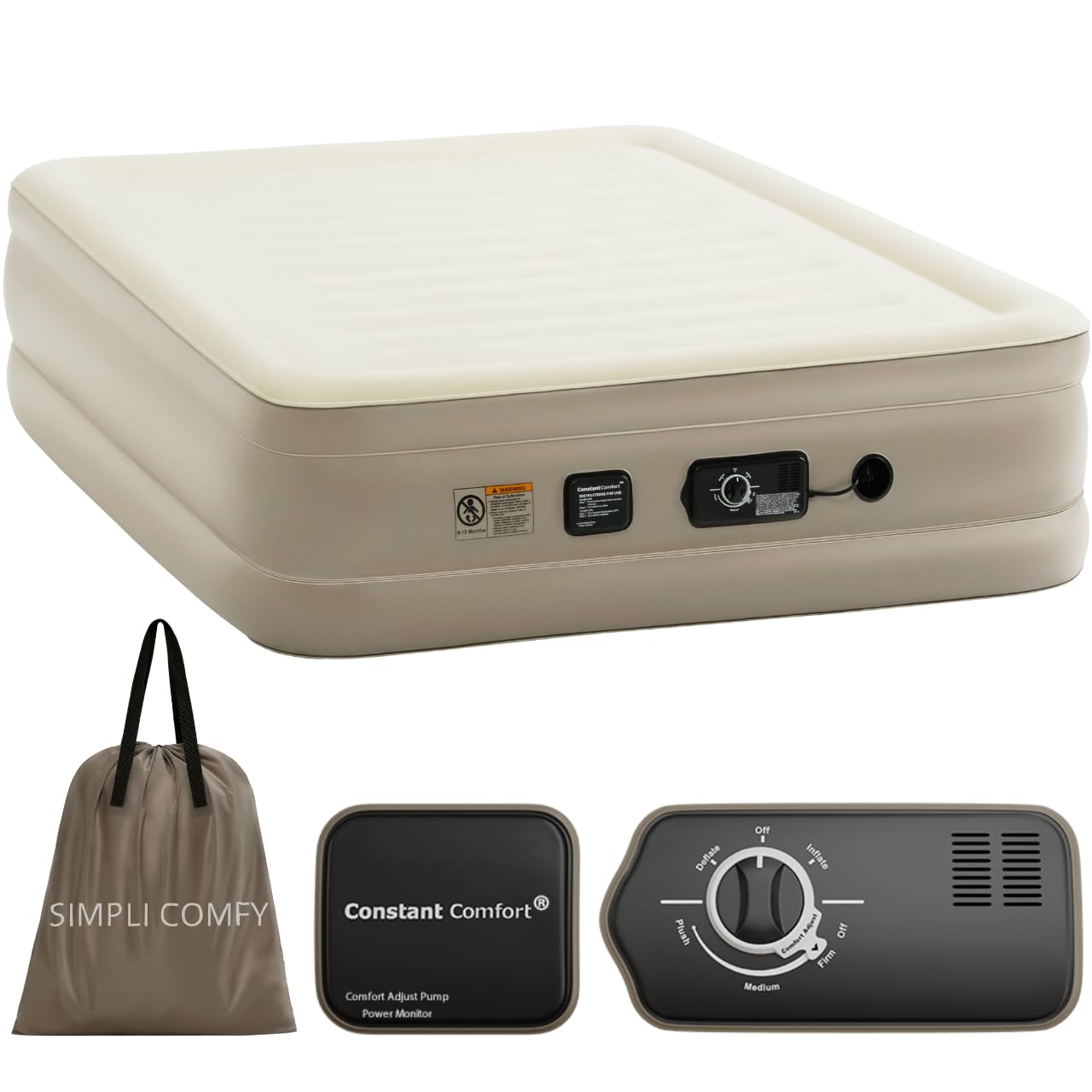 Simpli Comfy Inflatable Queen Air Mattress