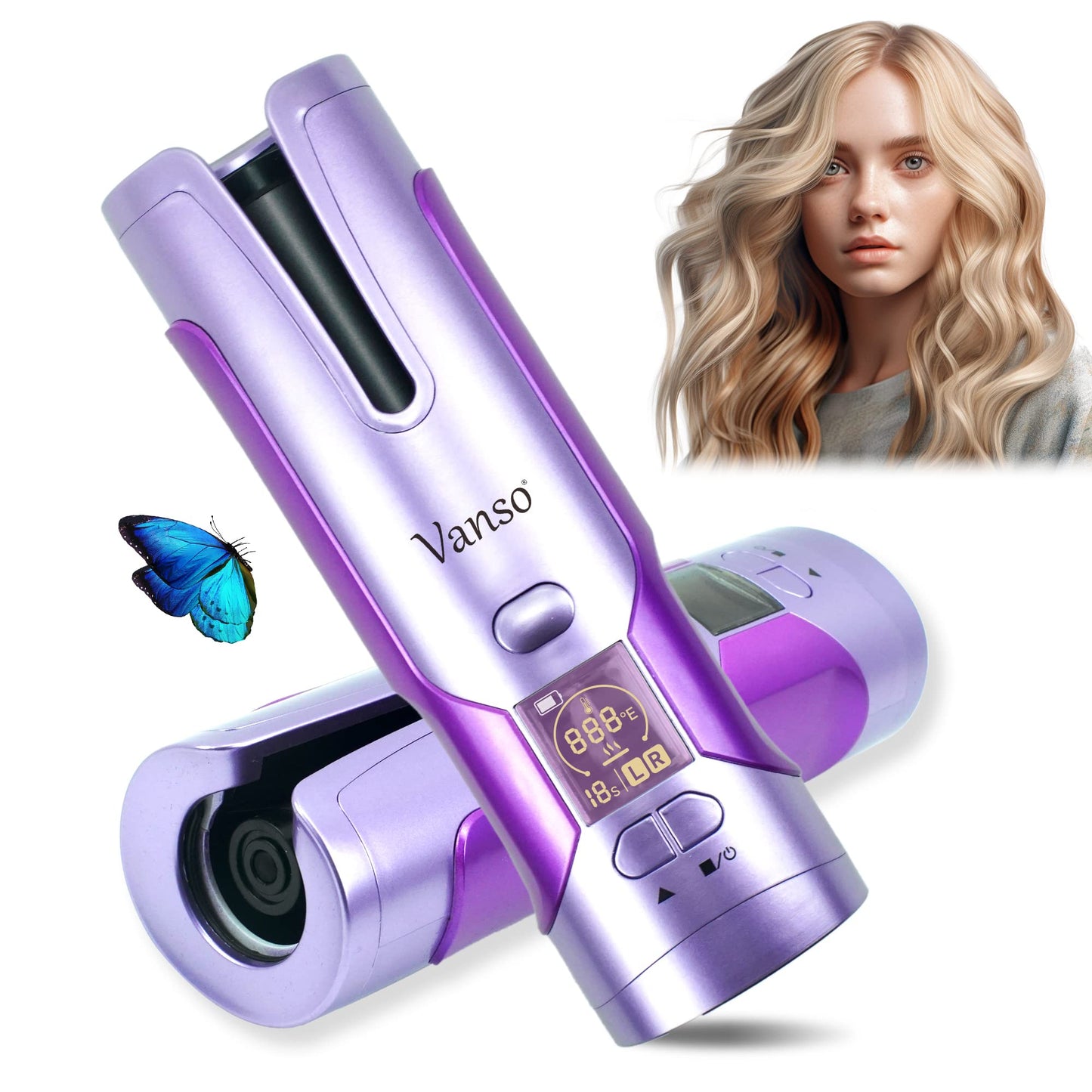 Upgraded Cordless Automatic Curling Iron