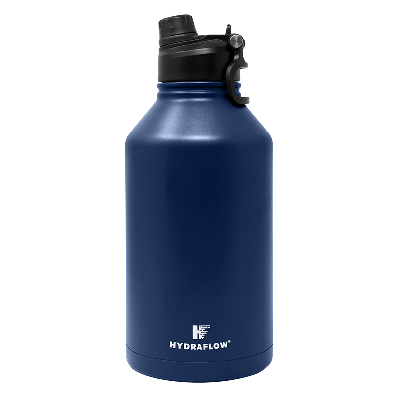 Hydraflow Crusader - Triple Wall Vacuum Insulated Water Bottle with Dual Lid