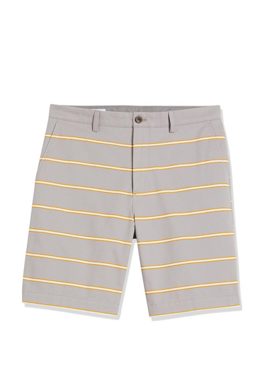 Men Essential Grey Striped Shorts